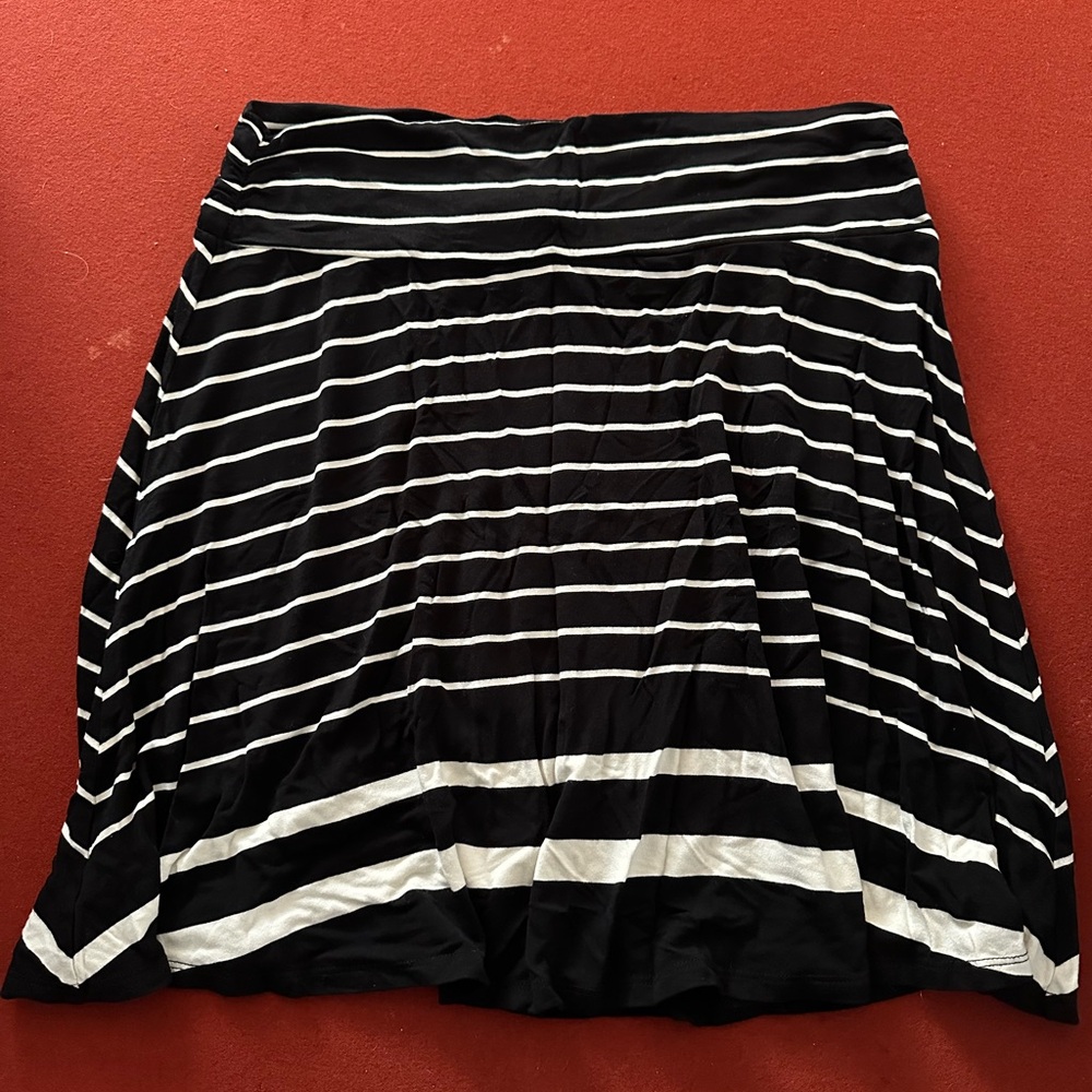 Merona Classic Black and White Striped Shirt